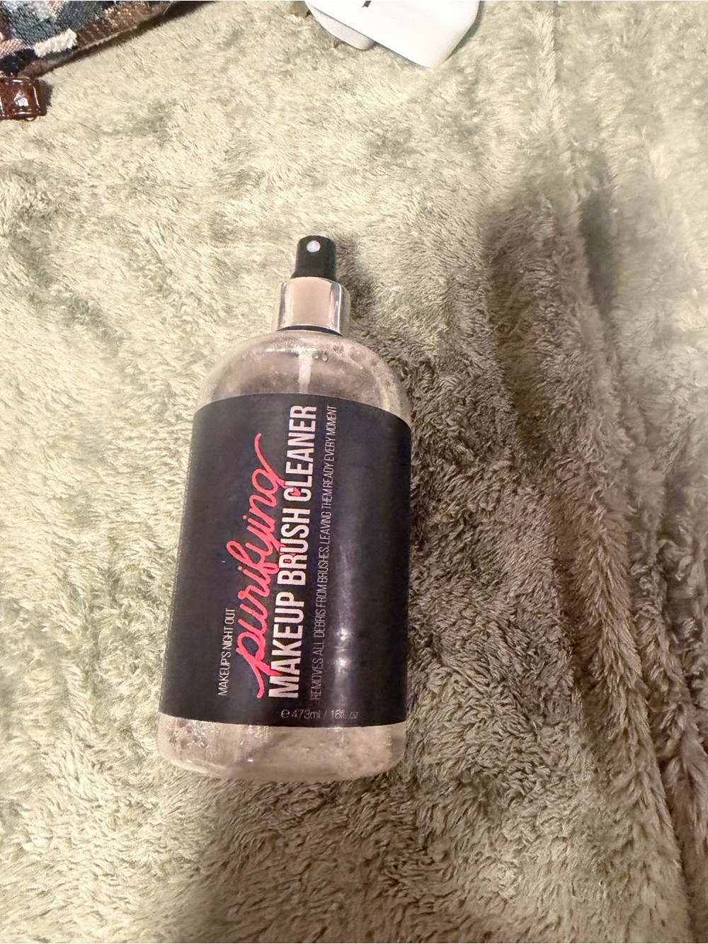 Purifying Makeup Brush Cleaner Spray - Black